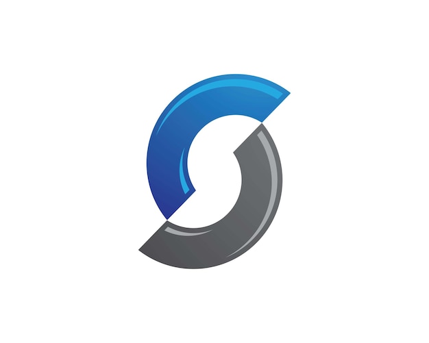 Vector de diseño de logotipo corporativo de la letra S