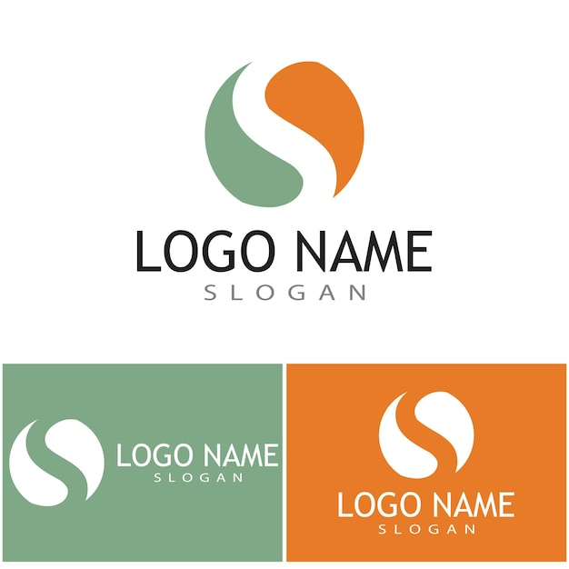 Vector de diseño de logotipo corporativo de la letra S