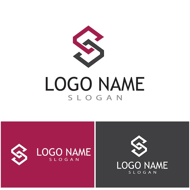 Vector de diseño de logotipo corporativo de la letra S