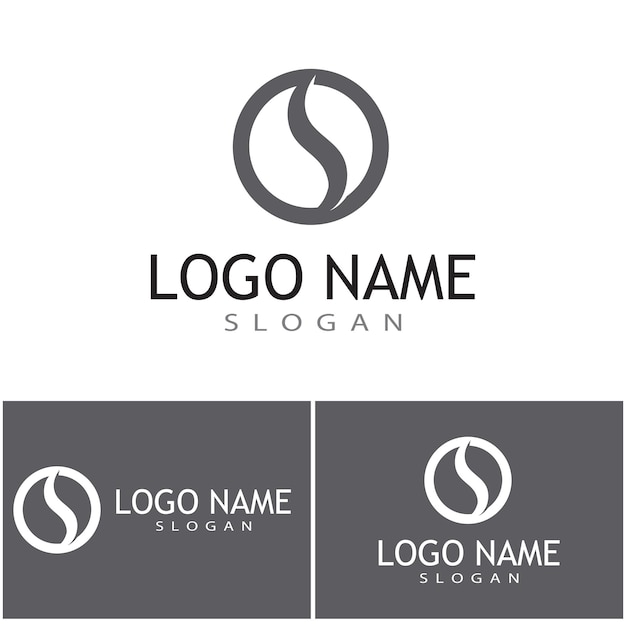Vector de diseño de logotipo corporativo de la letra S