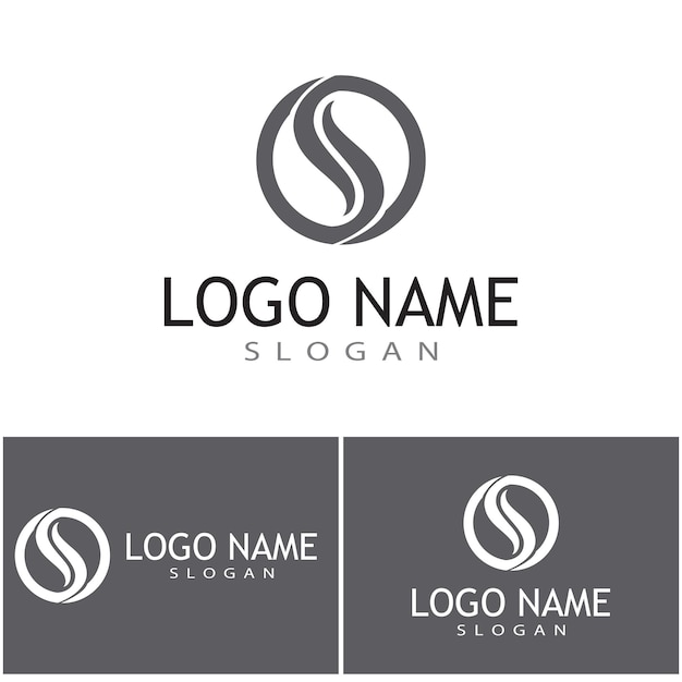 Vector de diseño de logotipo corporativo de la letra S