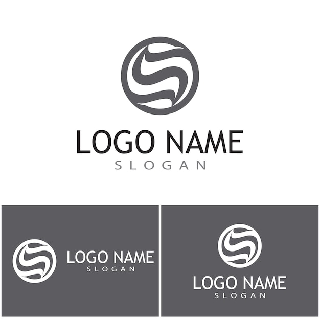 Vector de diseño de logotipo corporativo de la letra S