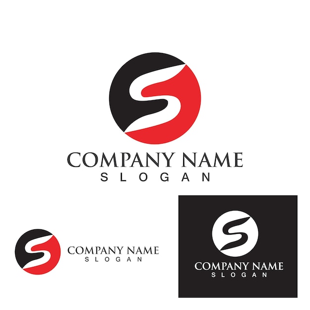 Vector de diseño de logotipo corporativo de la letra S
