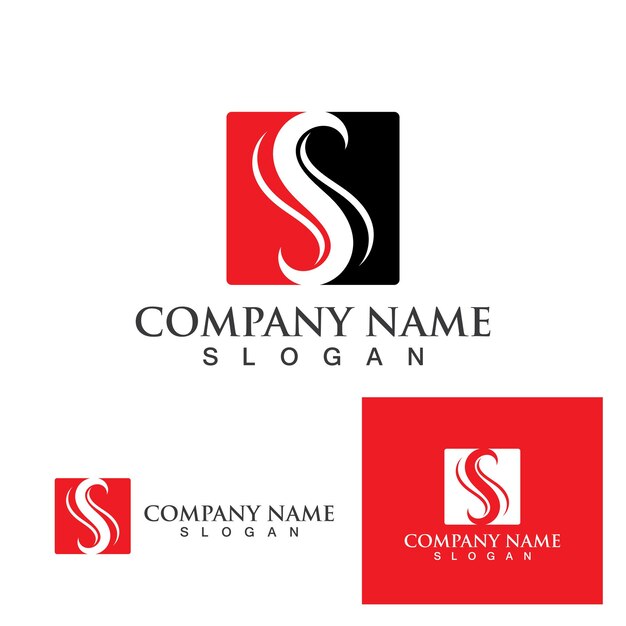 Vector de diseño de logotipo corporativo de la letra S