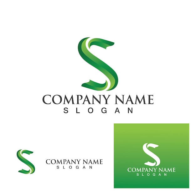 Vector de diseño de logotipo corporativo de la letra S