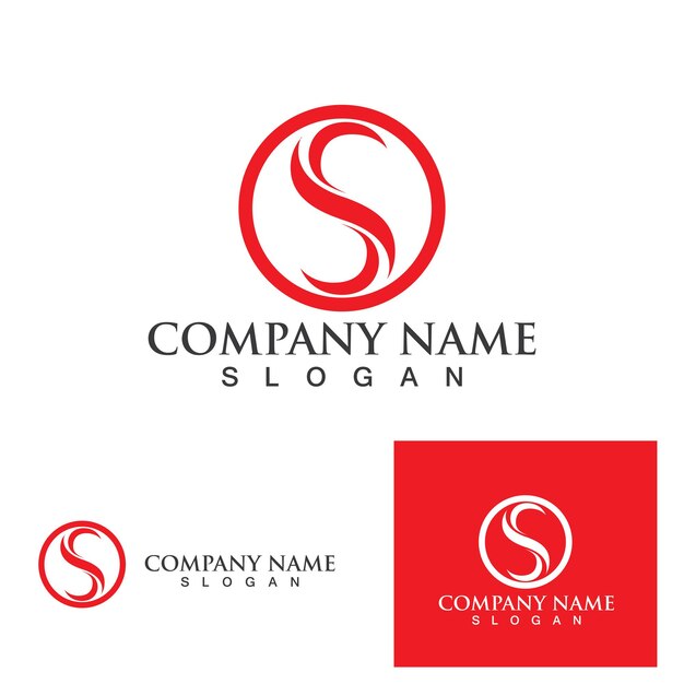 Vector de diseño de logotipo corporativo de la letra S