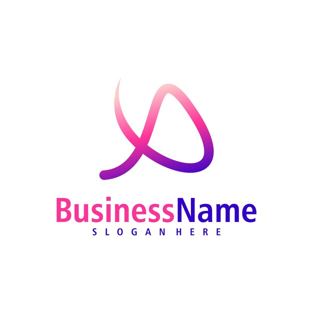 Un vector de diseño de logotipo Creative Initial Una plantilla de conceptos de logotipo