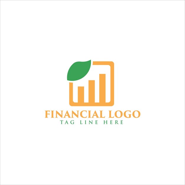 vector de diseño de logotipo de crecimiento financiero