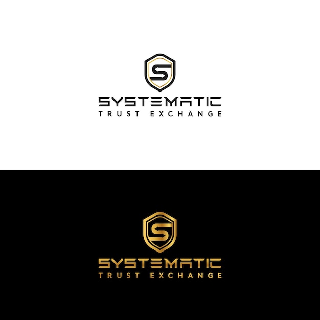 Vector de diseño de logotipo de criptomoneda sistemática