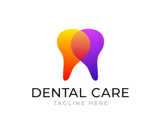 vector de diseño de logotipo de cuidado dental
