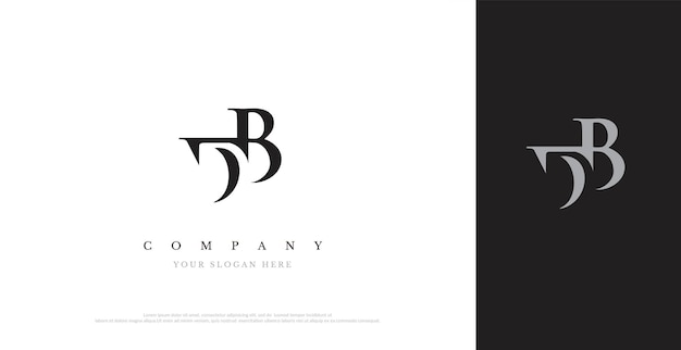 Vector de diseño de logotipo DB inicial