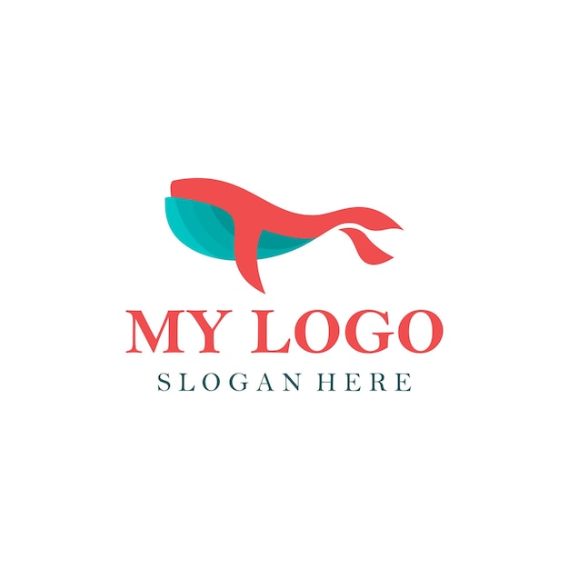 Vector de diseño de logotipo de delfines