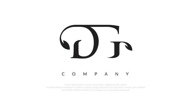 Vector de diseño de logotipo DG inicial