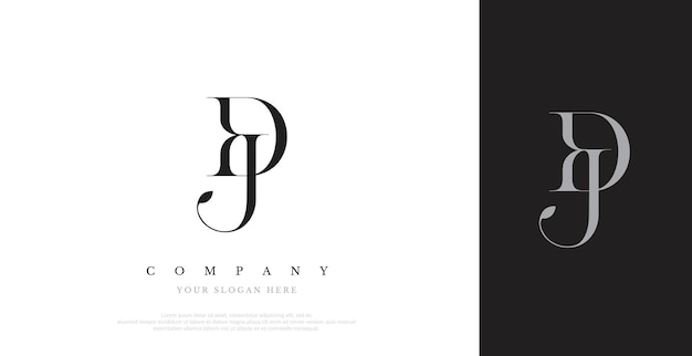 Vector de diseño de logotipo de DJ inicial