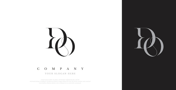 Vector vector de diseño de logotipo do inicial