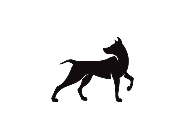 Vector de diseño de logotipo e icono de perro Vector de diseño de logotipo de perro