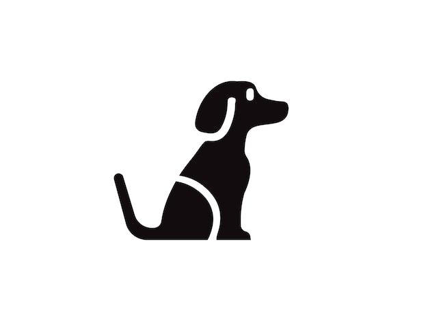 Vector de diseño de logotipo e icono de perro Vector de diseño de logotipo de perro