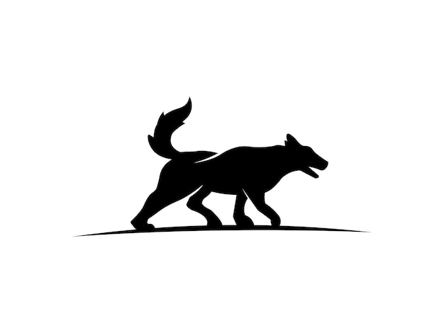 Vector de diseño de logotipo e icono de perro Vector de diseño de logotipo de perro