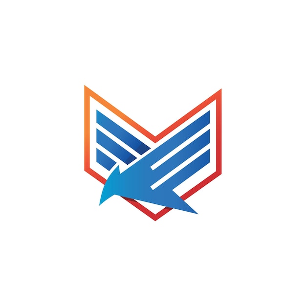 Vector de diseño de logotipo eagle