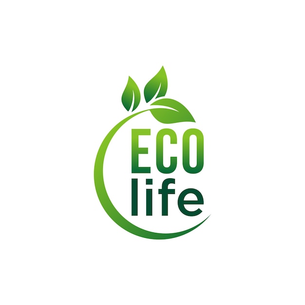 Vector de diseño del logotipo Eco life