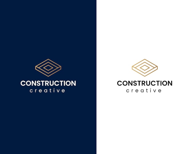 Vector de diseño de logotipo de edificio con creativo