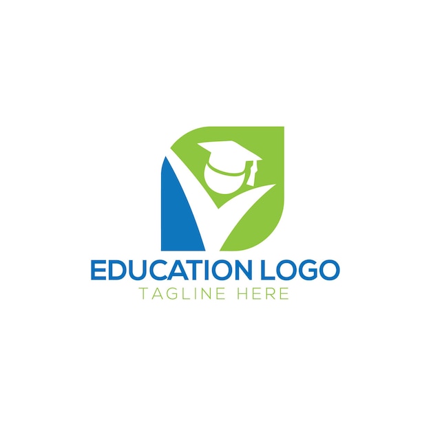 Vector de diseño de logotipo de educación y graduación