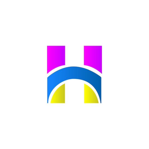 Vector de diseño de logotipo de empresa h
