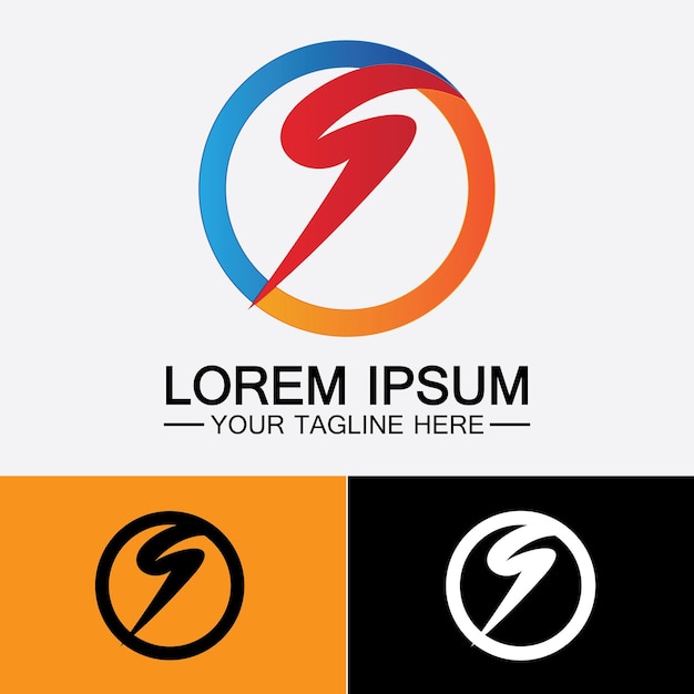 Vector de diseño de logotipo empresarial corporativo letra S