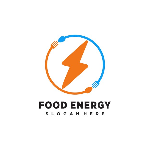Vector de diseño de logotipo de energía con idea moderna creativa