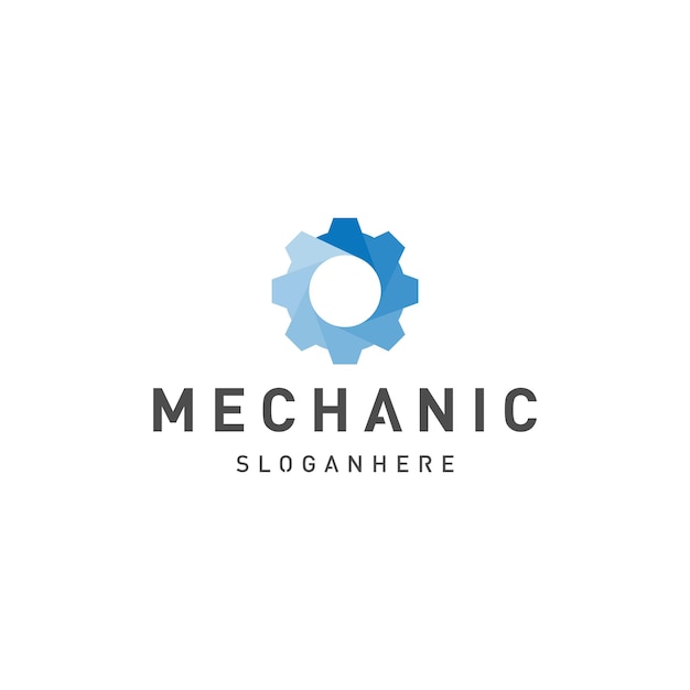 vector de diseño de logotipo de engranaje moderno