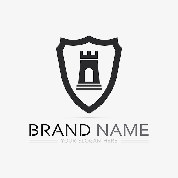 vector de diseño de logotipo de escudoplantilla de logotipo de emblema de escudologosímbolo iconovector