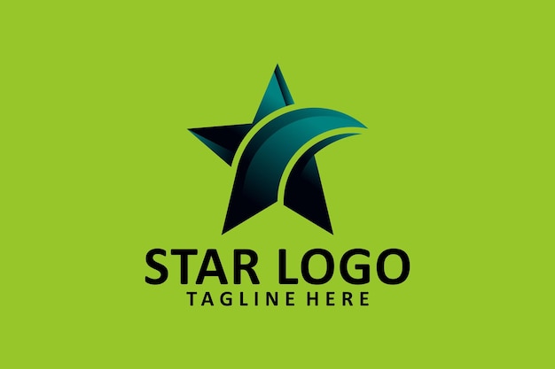 Vector de diseño de logotipo estrella aislado