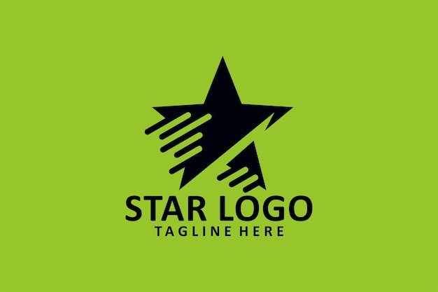 Vector de diseño de logotipo estrella aislado