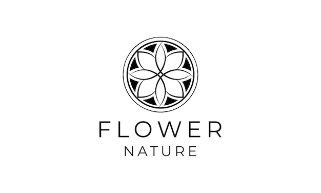 Vector de diseño de logotipo femenino de flor de loto de lujo para salón de joyería spa y masaje