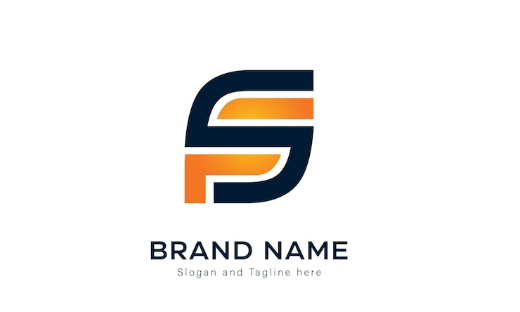 Vector vector de diseño de logotipo de finanzas empresariales de letras sf