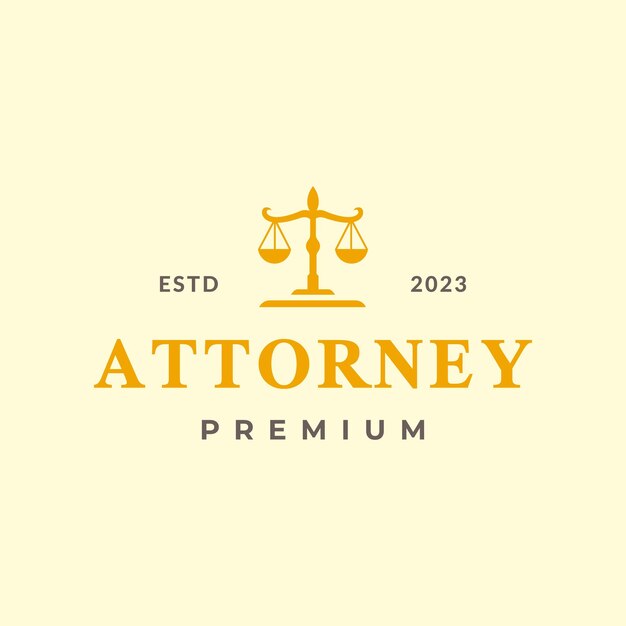 Vector de diseño de logotipo de la firma de abogados clásica