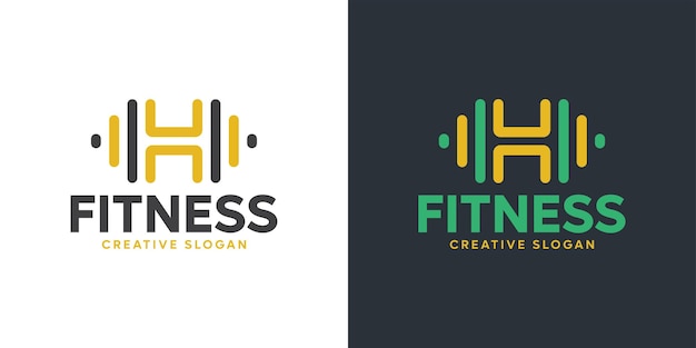 Vector de diseño de logotipo de fitness y gimnasio
