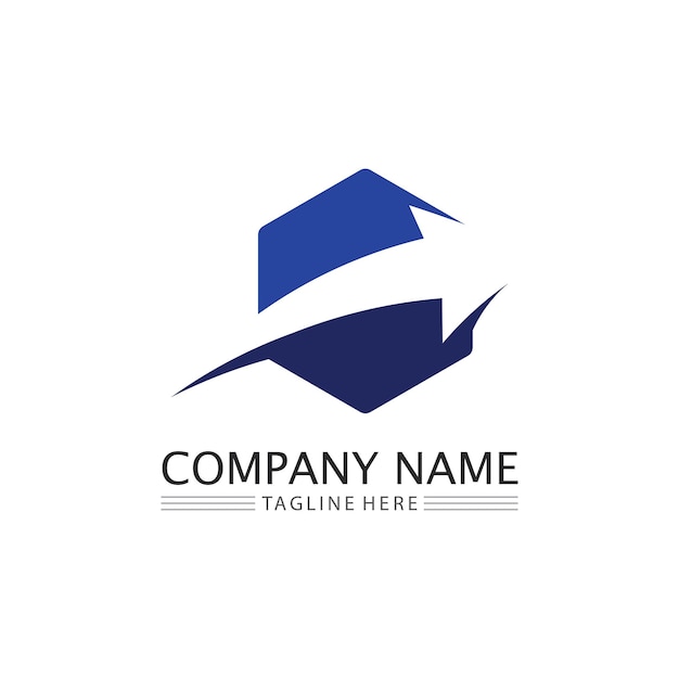 Vector de diseño de logotipo de flecha para música, reproducción de medios, audio digital y logotipo de plantilla de negocio de finanzas de velocidad