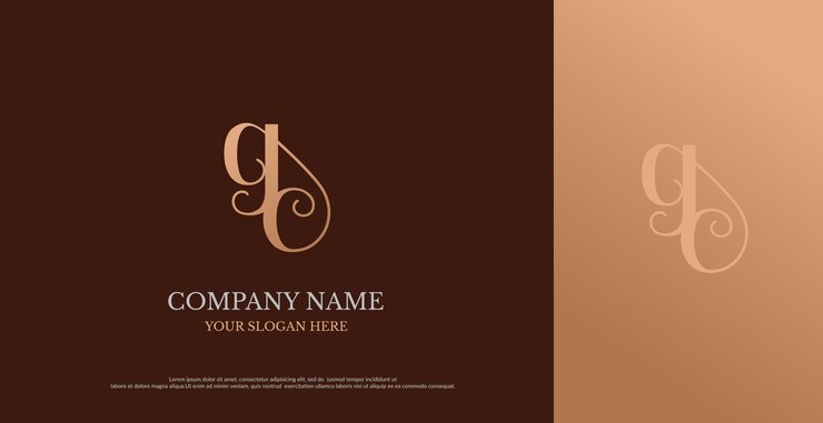 Vector vector de diseño de logotipo gc inicial