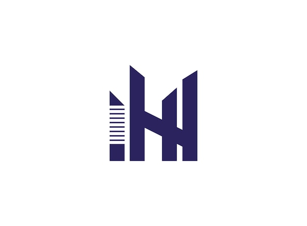 Vector de diseño del logotipo de HH