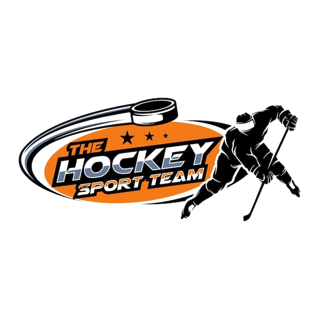 Vector de diseño de logotipo de hockey