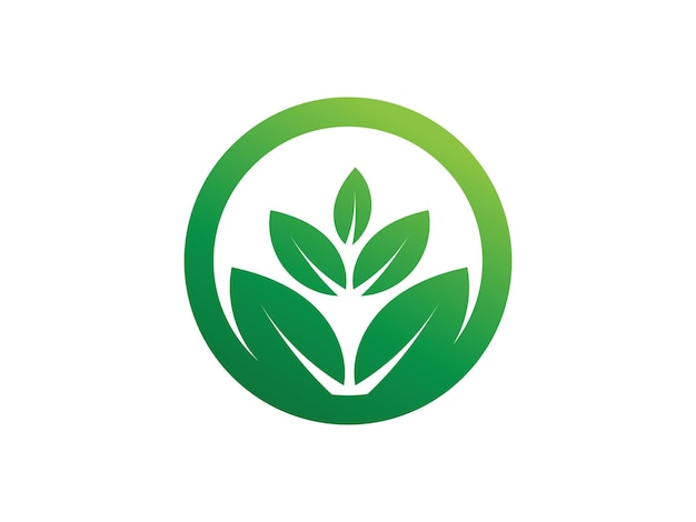 Vector de diseño de logotipo de hoja de logotipo degradado de inspiración colorida de hoja