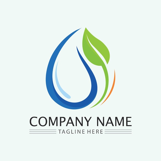Vector de diseño de logotipo de hoja para plantilla de símbolo de naturaleza editableGreen leaf logo ecología naturaleza elemento vector icono