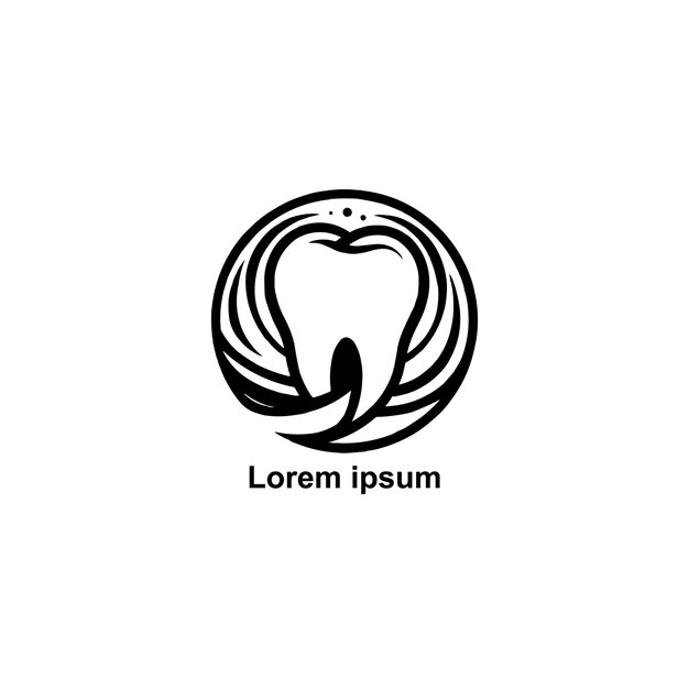 Vector de diseño de logotipo de icono abstracto de la comunidad dental