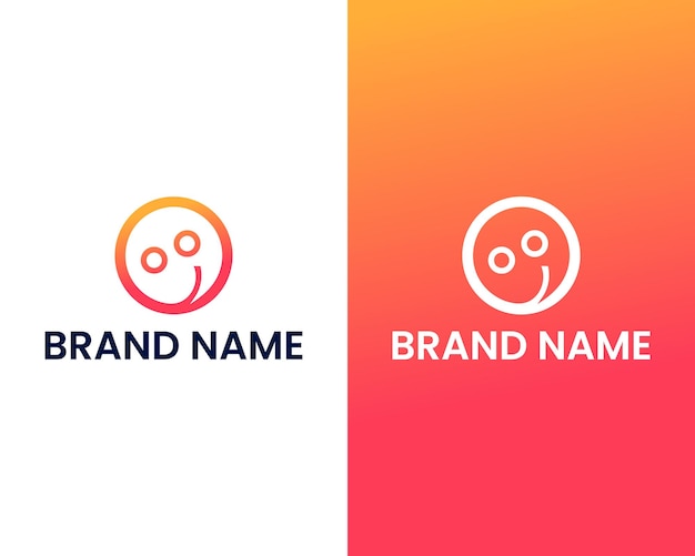 Vector de diseño de logotipo de icono de Emoji lindo