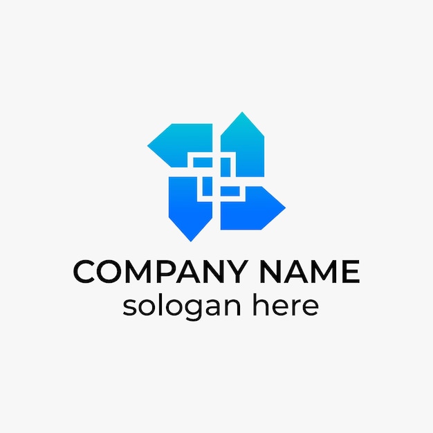 Vector de diseño de logotipo de icono de hogar moderno