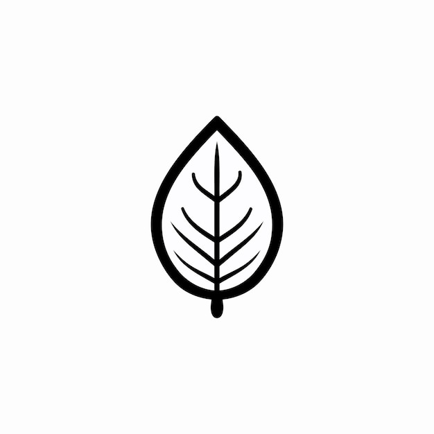 Vector de diseño del logotipo del icono de la hoja
