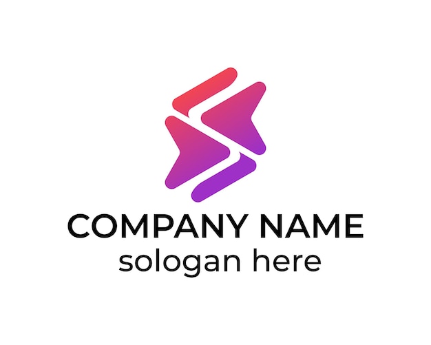 Vector de diseño de logotipo de icono de juego creativo