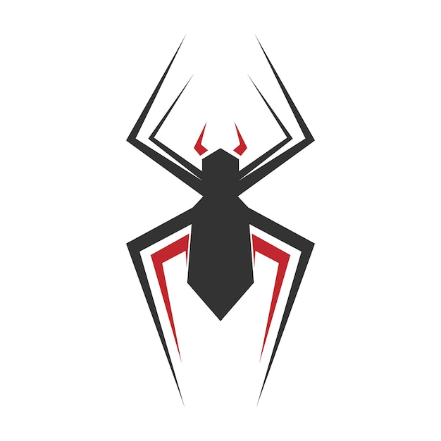 Vector de diseño de logotipo de ilustración de araña