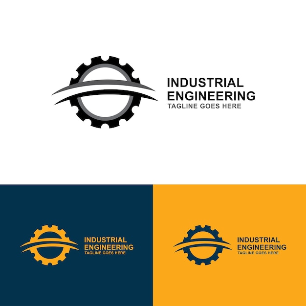 Vector de diseño de logotipo industrial